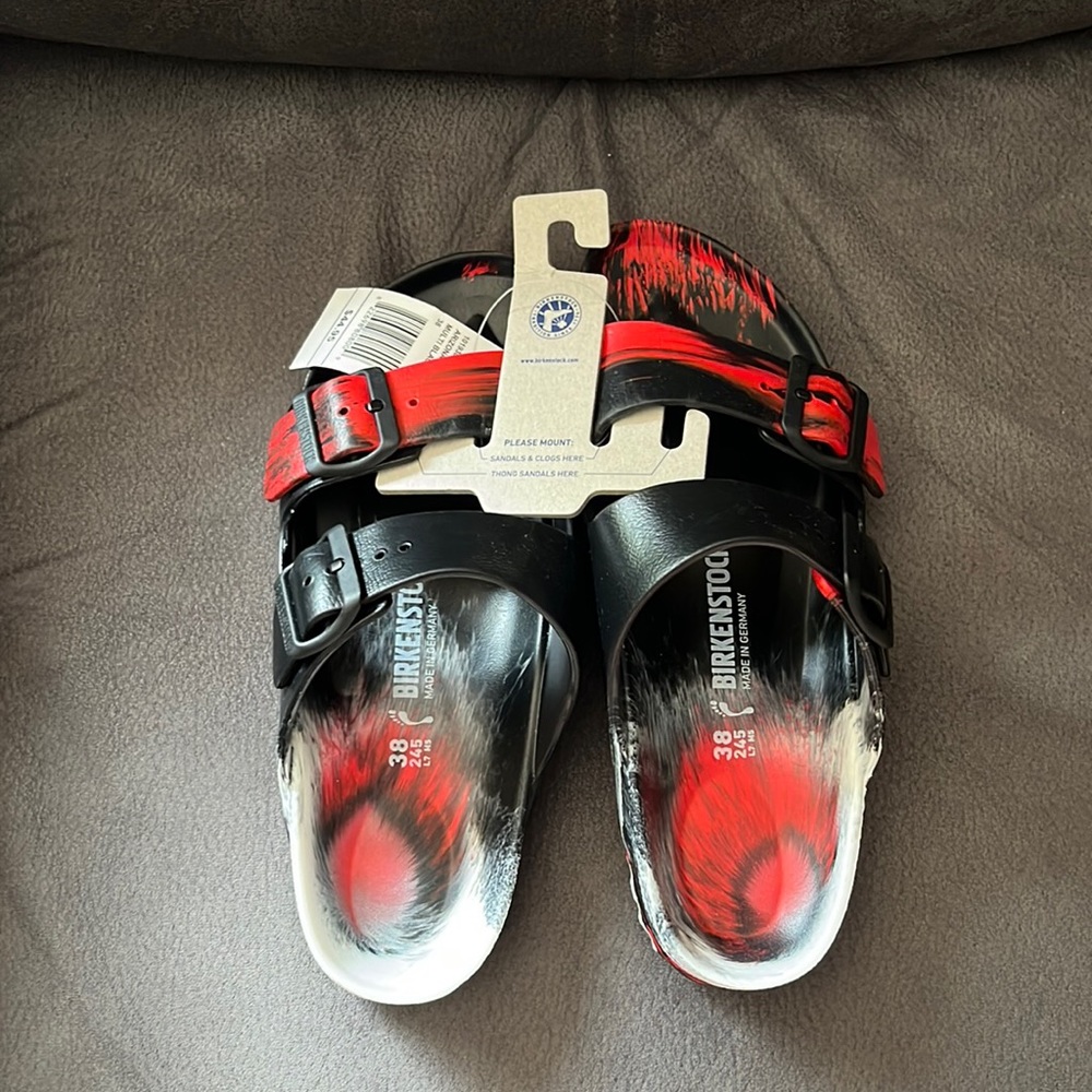 Tie dye Birkenstocks